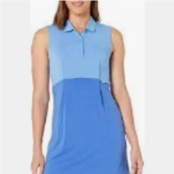 Puma Urban Sports Sleveless Dress Color Block Two Tone Blue Size XL - Picture 10 of 10